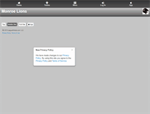 Tablet Screenshot of monroectlions.com